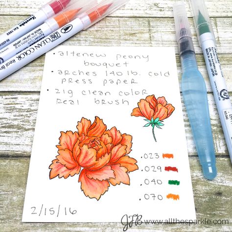 30 Day Coloring Challenge – Week 3 | all the sparkle Zig Markers, Watercolour Markers, Water Color Markers, Coloring Challenge, Brush Watercolor, Colored Markers, Color Markers, Miss Your Face, Watercolor Markers