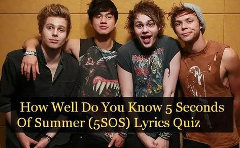 How Well Do You Know 5 Seconds Of Summer (5SOS) Lyrics Quiz - NSF News and Magazine Guess The Lyrics, 5 Seconds Of Summer Lyrics, Survivor Guilt, 5sos Lyrics, She Looks So Perfect, Movie Search, Ghost Of You, Weird Dreams, Lonely Heart