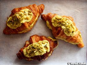 Filled and topped pistachio croissants Gourmet Croissants, Fancy Croissants, Raspberry Croissant Recipe, Filled Croissants, Pistachio Croissant Recipe, Pistachio Croissant Filling, Filled Croissant Recipe, Pistachio Croissant, Pistachio Croissant Aesthetic