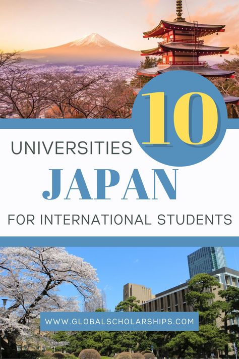 These are some of the best Universities in Japan for international students. This curated list of universities takes into account multiple factors, including cost and academic repuation. If you're looking for top universities in Japan, this is the guide for you! Japan University, University List, Best Universities, Study In London, Best University, Scholarships For College, Top Universities, International Students, The Top