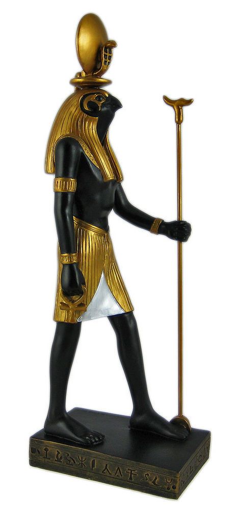 Egyptian Statue of the Sun god Ra   Ancient Egypt gods   Sculpture Ra God Egypt, Egyptian Pictures, Egyptian God Cards, Egypt Statue, Egyptian Bedroom, Egypt Gods, Ancient Egyptian Statues, Egyptian Deities, God Of The Sun