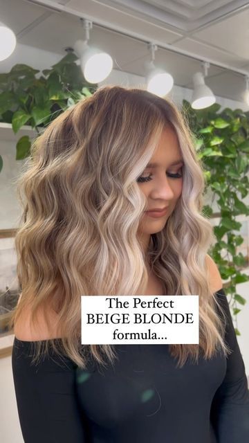 Hair Educator & Business Coach on Instagram: "NA + V + GI + GB CLEAR When it comes to the perfect beige blonde the important thing is getting the lift just right. This means you MUST lift your client past a level 7 and ideally to a level 8. Remember the old hairstylist visual…. The foil is ready when it lifts to the inside of a banana, not the outside. So I lifted my client to a level 9 to ensure that I would have enough lift to freely manipulate the tone and not have to worry about unwante Level 7 Blonde With Highlights, Level 7 Blonde Balayage, Cool Level 7 Hair, Level 9 Hair Color, Level Seven Blonde, Level 6 Blonde, Level 8 Balayage, Hi Lift Blonde, Level 7 Blonde Hair