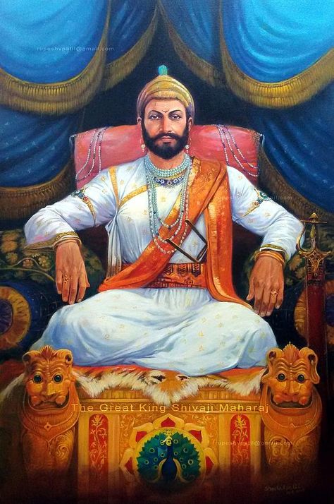 King Of India Shivaji Maharaj Digital Art By Naveen Sharma - Shivaji Maharaj Painting Shivaji Maharaj Painting, Chatrapati Shivaji, Historical India, Shivaji Maharaj Hd Wallpaper, King Painting, Hd Dark Wallpapers, Warriors Wallpaper, Shivaji Maharaj, Lord Shiva Hd Wallpaper