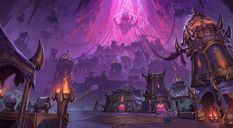 Azj-Kahet Art - World of Warcraft: The War Within Art Gallery Elf City, World Of Warcraft Legion, Construction Minecraft, Warcraft Art, Night Elf, Heroes Of The Storm, Fiction Idea, Fantasy Castle, Fantasy Setting