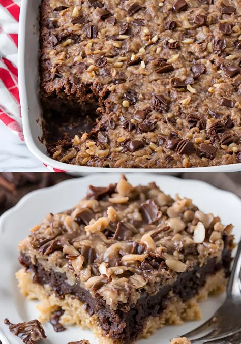 German Chocolate Dump Cake Recipes, German Chocolate Cake Mix Recipes, German Chocolate Desserts, Reunion Desserts, German Chocolate Dump Cake, Dump Cake Easy, Dump Cake Recipes Chocolate, Chocolate Dump, Cake With Layers