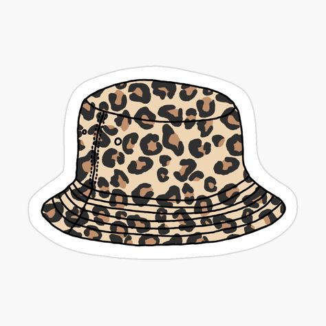 Stikers Aesthetic, Cute Bucket Hats, Clothes Stickers, Cheetah Print Wallpaper, Collage Des Photos, Sticker Design Inspiration, Preppy Stickers, We Bare Bears Wallpapers, Cute Laptop Stickers