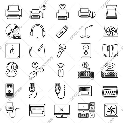 Electronic Devices Drawing, Electronic Illustration, Computer Png, Computer Sketch, Electronics Illustration, Computer Drawing, Computer Projects, Engagement Marketing, Computer Chip