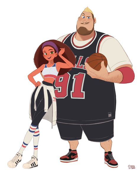 ArtStation - street-basketball "Vivie & Jean" , Hong SoonSang Hong Soonsang, Sports Drawings, France Team, Street Basketball, Oc Design, 2d Character, Street Design, Character Design Animation, Animation Design