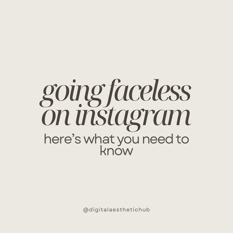 Thinking About Going Faceless on Instagram? Here’s the Scoop! 🌸 Opting for a faceless presence can uniquely highlight your brand, emphasizing what you offer over who you are. Here’s a sweet and simple guide to help you embrace this approach: 1. Privacy Protection: A faceless account keeps your identity secure, perfect for those who cherish privacy while still connecting with a broad audience. 2. Brand-centric Focus: Puts your products or services in the limelight, strengthening your brand’... Faceless Account, Need To Know, Accounting, Quick Saves, Instagram