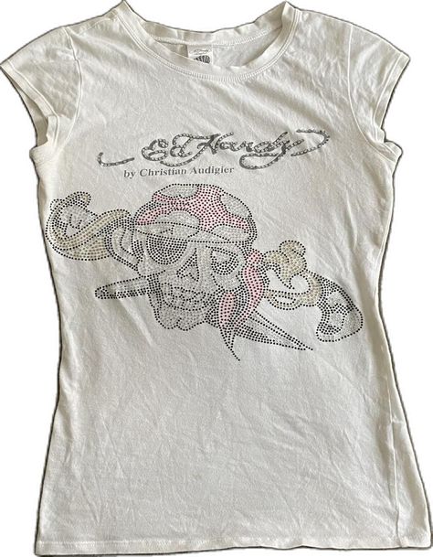 Ed Hardy Clothes, Lisa Clothes, Ed Hardy Shirt, Ed Hardy Y2k, Trashy Mcbling, Mcbling Fashion, Extra Clothes, Graphic Y2k, Alt Clothes