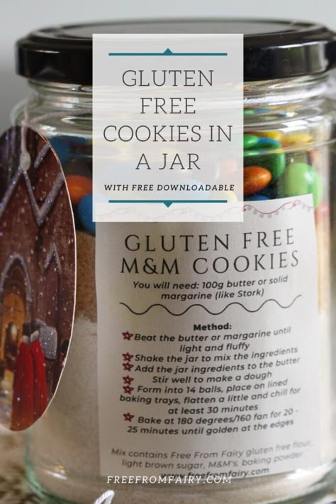 Gluten Free Cookie In A Jar Recipe, Gluten Free Mason Jar Desserts, Gluten Free Jar Gifts, Gluten Free Mixes In A Jar, Gluten Free Gifts In A Jar, Gluten Free Meals In A Jar, Gluten Free Dry Mixes, Gluten Free Jar Recipes, Gluten Free Gift Basket Ideas