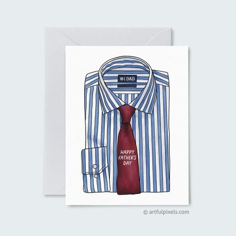 Level Up Dad's Tech: Cool Father's Day Gadget Gifts He'll Obsess Over Happy Fathers Day Greetings, Father's Day Greeting Cards, Shirt And Tie, Blue Envelopes, Ultra White, Dad Cards, Handwritten Notes, Fathers Day Crafts, Father's Day Card