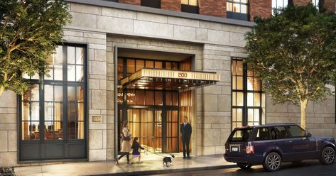 Upper East Side Condominiums in NYC | The Kent – Design Two Doors Entrance, Nyc Apartment Building, Apartment Building Lobby, Entrance Lobby Design, Entrance Apartment, Upper East Side Apartment, Building Lobby, Nyc Design, Showroom Design