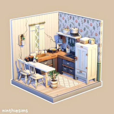 ninthies on Instagram: "Tiny Autumn Kitchen🍂 Hello there!🌼 Today I present to you adorable tiny kitchen that I built yesterday Hope you like it!🎃 Available on the gallery: ninthies Enjoy!🍁 #sims #sims4 #sims4house #sims4housebuild #thesims #thesims4 #thesims4house #thesims4build #thesims4builds #thesims4nocc #ts4 #ts4build #ts4house #ts4nocc #showusyourbuilds #ts4builds #showmeyourbuilds #simstagram #sims #simshouse #sims4build #sims4builds #sims4buildsnocc #sccregram #simtimes #somesimlishb Sims 4 Tiny House Inspiration, Tiny Kitchen Sims 4, Sims Tiny House Ideas, Cute Sims 4 Builds, Sims 4 Small Kitchen Ideas, Sims 4 Tiny Bedroom, Sims 4 Room Layout, Breakfast Nook Sims 4, Sims 4 Decorating Ideas