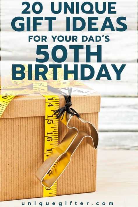 50th birthday gift ideas for Dad | Milestone Birthday Ideas | Gift Guide for Dads | Fiftieth Birthday Presents | Creative Gifts for Men Aesthetic Birthday Gifts, Dads 50th Birthday, Birthday Gifts Aesthetic, Birthday Gift Ideas For Dad, Hanukkah Diy, Mason Jar Gift Ideas, 50th Birthday Gift Ideas, Jar Gift Ideas, 50th Birthday Gag Gifts