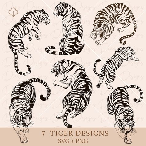 Tiger Curled Up, Aztec Tiger Tattoo, Sumatran Tiger Tattoo, Tiger Simple Tattoo, Tiger Side Tattoo, Minimal Tiger Tattoo, Tiger Tattoo Outline, Asian Tiger Tattoo, Tiger Tattoo For Women