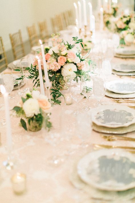 Photography: Nadia Hung Photography - nadiahungphotography.com Floral Runner Wedding, Portland Wedding Venues, Long Table Wedding, Floral Runner, Floral Table Runner, Breathtaking Wedding, Paris Wedding, Pastel Wedding, Mod Wedding