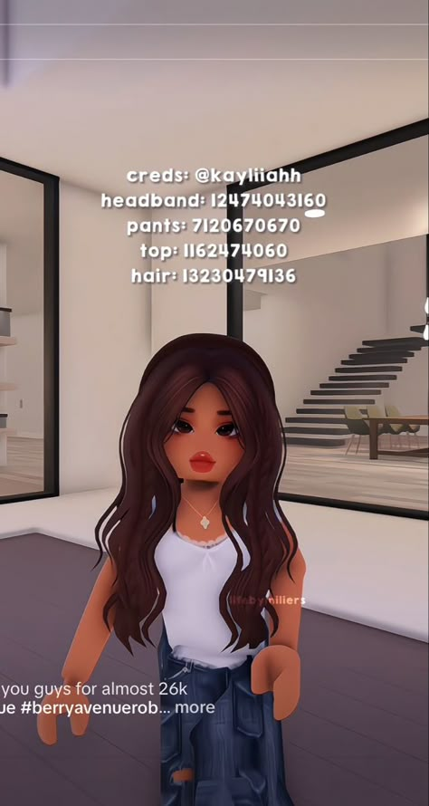 Outfit Id Codes Bloxburg, Betty Avenue Codes, White Shirt Codes For Berry Ave, Berry Ave Outfit Codes Brown Hair, Berry Avenue Codes Clothes With Brown Hair, Barry Ave Codes Outfit, Barry Avenue Codes Cute, Brookhaven Outfit Codes Hair Brown, Outfit Codes Berry Ave Brown Hair