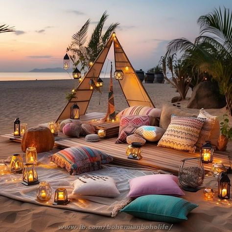 Church Stage Design Ideas Backdrops, Romantic Beach Picnic, Comfortable Bedroom Decor, Arabic Decor, Maldives Hotel, Boho Outdoor, Bubble Tent, Boho Picnic, Country Retreat