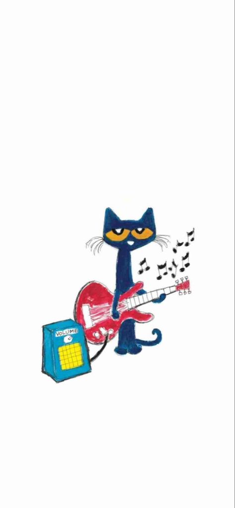 made by @axeldsantiago Pete The Cat Wallpaper, Pete The Cat Art, Funky Wallpaper, Music Cartoon, Cat Summer, Iphone Wallpaper Classy, Cat Background, Cocoppa Wallpaper, Wallpaper Doodle