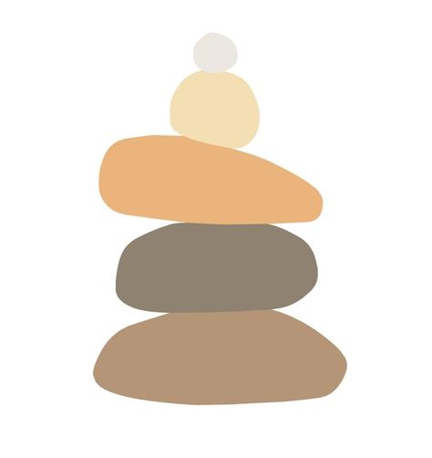 Balance stones for spa. Zen concept of concentration. Simple illustration Peaceful Graphic Design, Serenity Illustration, Zen Illustration, Spa Illustration, Stone Illustration, Balance Illustration, Balance Stones, Zen Logo, Stone Balancing