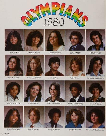 80s Yearbook, 90s Yearbook Photos, Y2k Yearbook, Yearbook Aesthetic, 90s Yearbook, Yearbook Idea, Van Nuys California, Celebrity Yearbook Photos, Class Photos