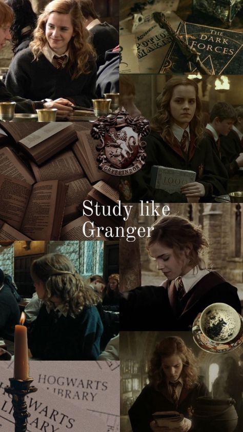 Study Like Hermione Granger, Hermione Granger Study, Hermione Granger Aesthetic, Study Hard Quotes, College Motivation, Smart Girl, Buku Harry Potter, Exam Motivation, Aesthetic Study