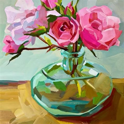 Vicki McGrath Gallery of Original Fine Art Floral Art Paintings, Paintings Flowers, Daily Painting, Ready For Fall, Art Lesson Plans, September 10, Impressionist Paintings, Window Painting, Flower Art Painting