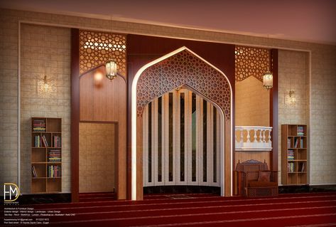 Mehrab Design Mosque, Masjid Mehrab Design, Mihrab Design Modern, Masjid Interior Design, Small Mosque Design Interior, Masjid Interior, Mehrab Design, Mihrab Masjid, Interior Masjid