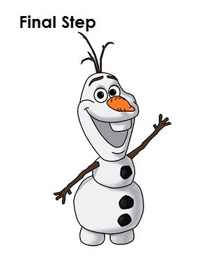 Draw Olaf Snowman How To Draw Olaf, Draw Olaf, Olaf Drawing, Olaf Snowman, Disney Olaf, Art Humor, Education Art, Disney Paintings, Cartoon Drawing Tutorial