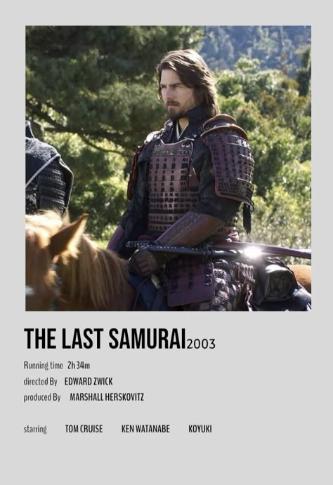 Tom Cruise Movies List, The Last Samurai Poster, Shows Recommendations, Polaroid Movies, Luck Movie, Classic Movies List, Movies Journal, Ali Islam, Song Cards