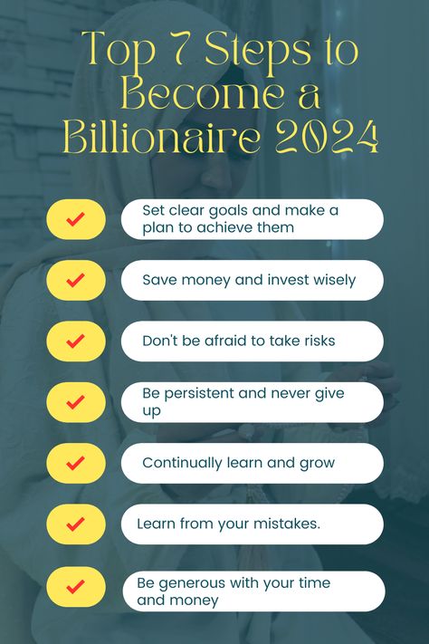 Becoming a billionaire quickly is extremely rare and usually involves a mix of high risk, innovation, and luck. However, here are some general strategies that have helped people accumulate vast wealth quickly: Self Made Billionaire, Become A Billionaire, Learn From Your Mistakes, Career Options, Become A Millionaire, Make A Plan, Self Made, Never Give Up, Saving Money