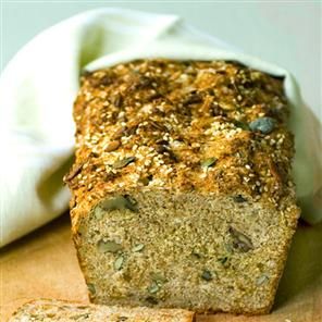 Wheaten bread with sesame and sunflower seeds Recipe | delicious. Magazine free recipes Wheaten Bread, Sunflower Seed Recipes, Savory Bread Recipe, Wholemeal Bread, Savory Bread, Best Bread Recipe, Cheese Snacks, Delicious Magazine, Incredible Edibles