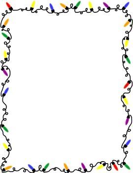 Christmas Lights (border) By Doodle Art By Jenny 467 Boarder Designs Aesthetic, Christmas Lights Border, Draught Stopper, Simple Poster Design, Door Draught Stopper, Border Png, Christmas Border, Simple Poster, Page Borders