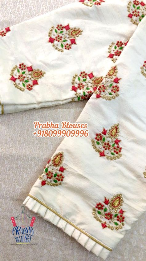 Half white maggam work [Video] | Hand work blouse design, Handwork embroidery design, Hand embroidery designs Half White Blouse Designs, White Blouse Designs, Silk Saree Blouse Designs Patterns, Work Video, Latest Embroidery Designs, Cutwork Blouse Designs, Simple Embroidery Designs, Wedding Blouse Designs, Maggam Work Blouse Designs