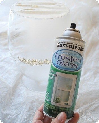 frosted glass spray paint Frosting Windows, Frosted Glass Spray Paint, Glass Spray Paint, Frosted Glass Spray, Hallway Light, Paint Tutorial, Jar Lanterns, Door Glass, Pantry Door