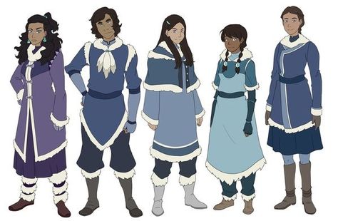 Water Nation Avatar, Water Tribe Formal Clothes, Waterbender Outfit Character Design, Lok Oc Water Tribe, Water Tribe Character Design, Northern Water Tribe Oc, Southern Water Tribe Clothes, Watertribe Atla Clothes, Atla Outfits Water