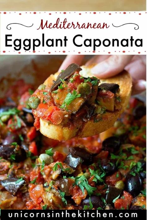 Italian Eggplant Recipes, Vegetarian Eggplant Recipes, Eggplant Caponata Recipe, Vegan Eggplant Recipes, Caponata Recipe, Eggplant Recipes Easy, Eggplant Caponata, Eggplant Recipe, Eggplant Dishes