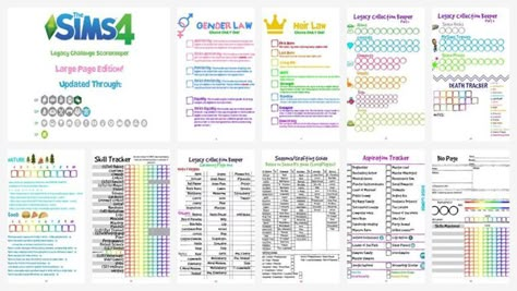 NerdyBunny’s Printable Legacy Rules & Scoresheet Book – The Sims Legacy Challenge Sims Build Challenge Ideas, Sims Template, Sims 4 Gameplay Challenges, Sims 4 Journal, Sims 4 Legacy Challenge Ideas, Not So Berry Challenge Sims 4, Sims Journal, Sims 4 Legacy Challenge Gen 1, Sims Challenge Rules