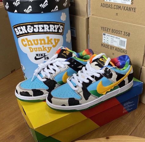 Ben And Jerry Dunks Outfits, Chunky Dunky Outfit, Chunky Dunky Nike Sb, Chunky Dunks, Nike Sb Dunk Low Chunky, Outfit Drip, Chunky Dunk, Diy Home Office, Sneaker Closet