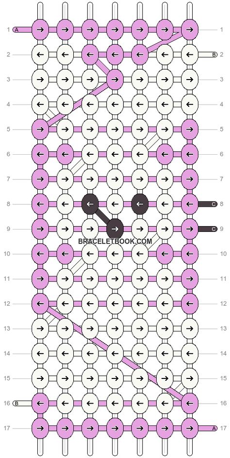 Alpha pattern #20665 variation #64100 | BraceletBook Marshmallow Bunny, Peeps Easter, String Bracelet Patterns, Bracelets Patterns, Diy Friendship Bracelets Patterns, Easter Peeps, Friendship Bracelets Diy, Easter Candy, Alpha Pattern