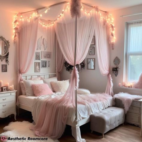 Soft Girl Aesthetic Room Decor 🩷🩷🩷 #softgirlroom #softgirlaesthetic #softgirldecor #aestheticroom #aestheticrooms #aestheticroomdecor #pastelpinkroom #bedroomdesign #bedroominspo #bedroomdecor Soft Girl Aesthetic Bedroom, Soft Girl Room Aesthetic, Room Ideas Aesthetic, Soft Girl Aesthetic, Aesthetic Rooms, Girl Decor, Pink Room, New Beds, Aesthetic Bedroom