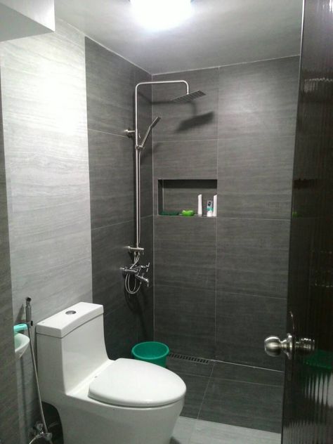 Filipino Bathroom, Modern Minimalist Bathroom, Small Bathroom With Shower, Conserve Water, Small Bath, Minimalist Bathroom, House Renovation, Water Conservation, Rain Shower