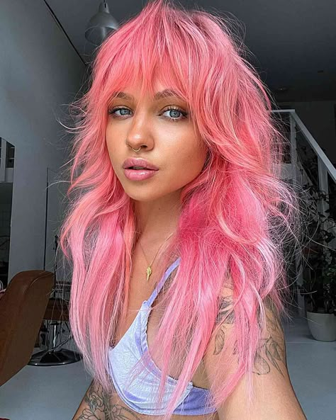 Aesthetic Hairstyle, Shag Hair, Long Shag Haircut, Shaggy Long Hair, Shag Haircuts, Ombré Hair, Shag Hairstyles, Shoulder Length Hair Cuts, Fashion Hairstyles