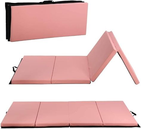 Amazon.com : Thick Gymnastics Exercise Mat, 4'x6'x2"Extra Thick High Density Anti-Tear Folding Tumbling Mats Gymnastics for Home, Gym Mat for MMA, Stretching Yoga Cheerleading Martial Arts (Pink) : Sports & Outdoors Gymnastics Mats For Home, Martial Arts Mats, Gymnastics Equipment For Home, Ballet Room, Gym Floor Mat, Home Gym Flooring, Tumble Mats, Kids Gymnastics, Gym Mat