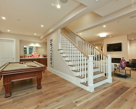 Basement Staircase Ideas, Basement Stairs Remodel, Basement Staircase, Open Basement, Basement Stairs Ideas, Basement Layout, Modern Basement, Basement Laundry Room, Open Staircase