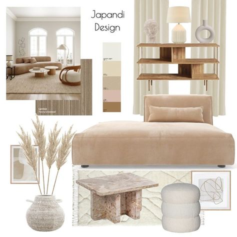 White Japandi Living Room, Japandi Living Dining Room, Japandi Concept Board, Japandi Ideas, 2023 Palette, Japandi Dining Room Design, Japandi Style Living Room, Japandi Style Bedroom, Living Room Japandi