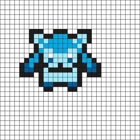 Mini Glaceon Perler Bead Pattern | Bead Sprites | Characters Fuse Bead Patterns Glaceon Pokemon, Pokemon Cross Stitch Patterns, Pokemon Perler, Pokemon Cross Stitch, Pokemon Bead, Loom Designs, Pokemon Perler Beads, Pixel Beads, Bead Loom Designs