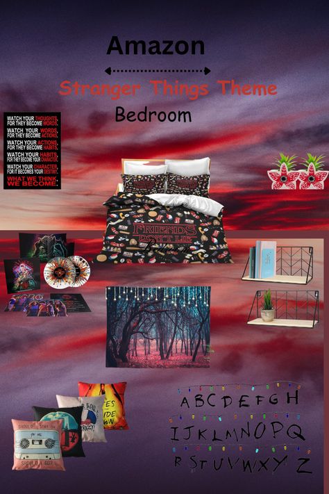 Stranger Things Room Decor Ideas, Stranger Things Themed Room, Stranger Things Themed Bedroom, Stranger Things Bedroom Ideas, Stranger Things Room Ideas, Stranger Things Bedroom, Stranger Things Room Decor, Stranger Things Room, Camper Bunk Beds