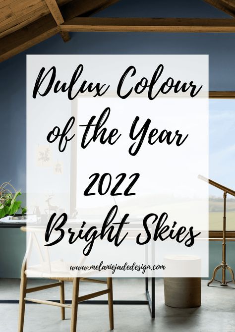 dulux colour of the year 2022 bright skies Dulux Bright Skies, Dulux Colour Of The Year 2023, Colour Of The Year 2022, Dulux Paint Colours, Beyond Paint, Jade Design, Dulux Paint, Topps Tiles, Color Palette Bright